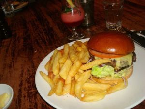 Burger and Triple Cooked Fries