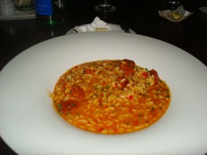 chorizo sausage risotto